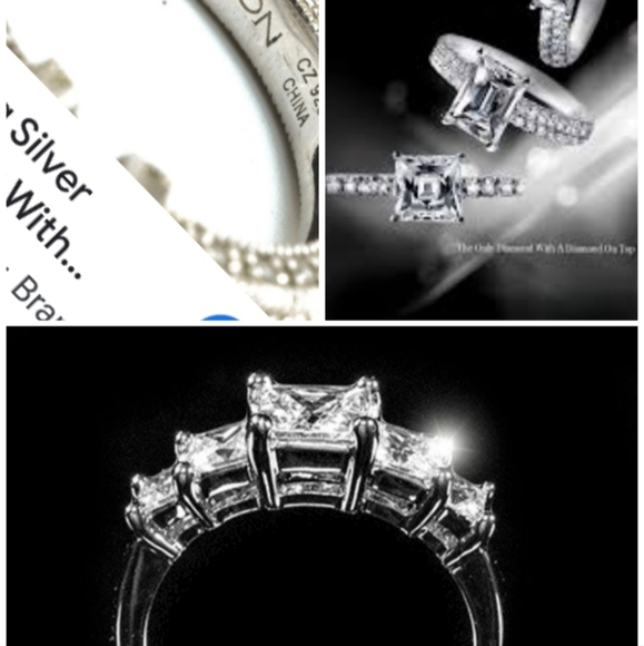 AUTHENTIC GENUINE DIAMONELLE TYCOON CZ ENGAGEMENT RING 6 signed VALENTINES 💝 - Picture 2 of 4